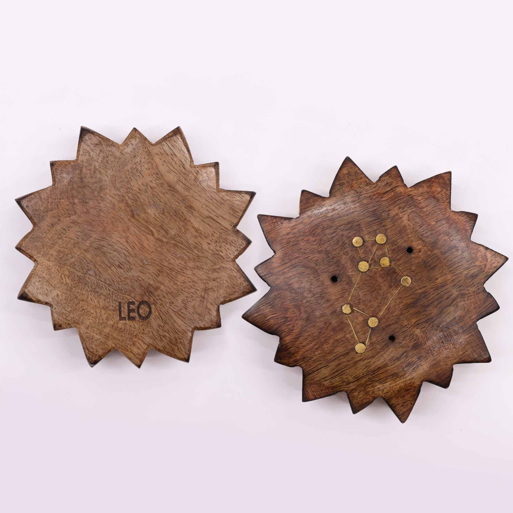 Quemador de incienso con signos del zodíaco de latón grabado - Sol - Imagen 6