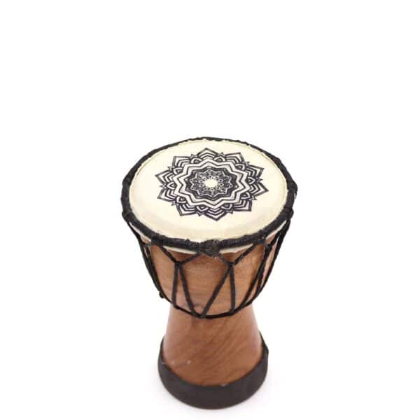 Tambor Djembe hecho a mano con tapa ancha - 15 cm - Imagen 3