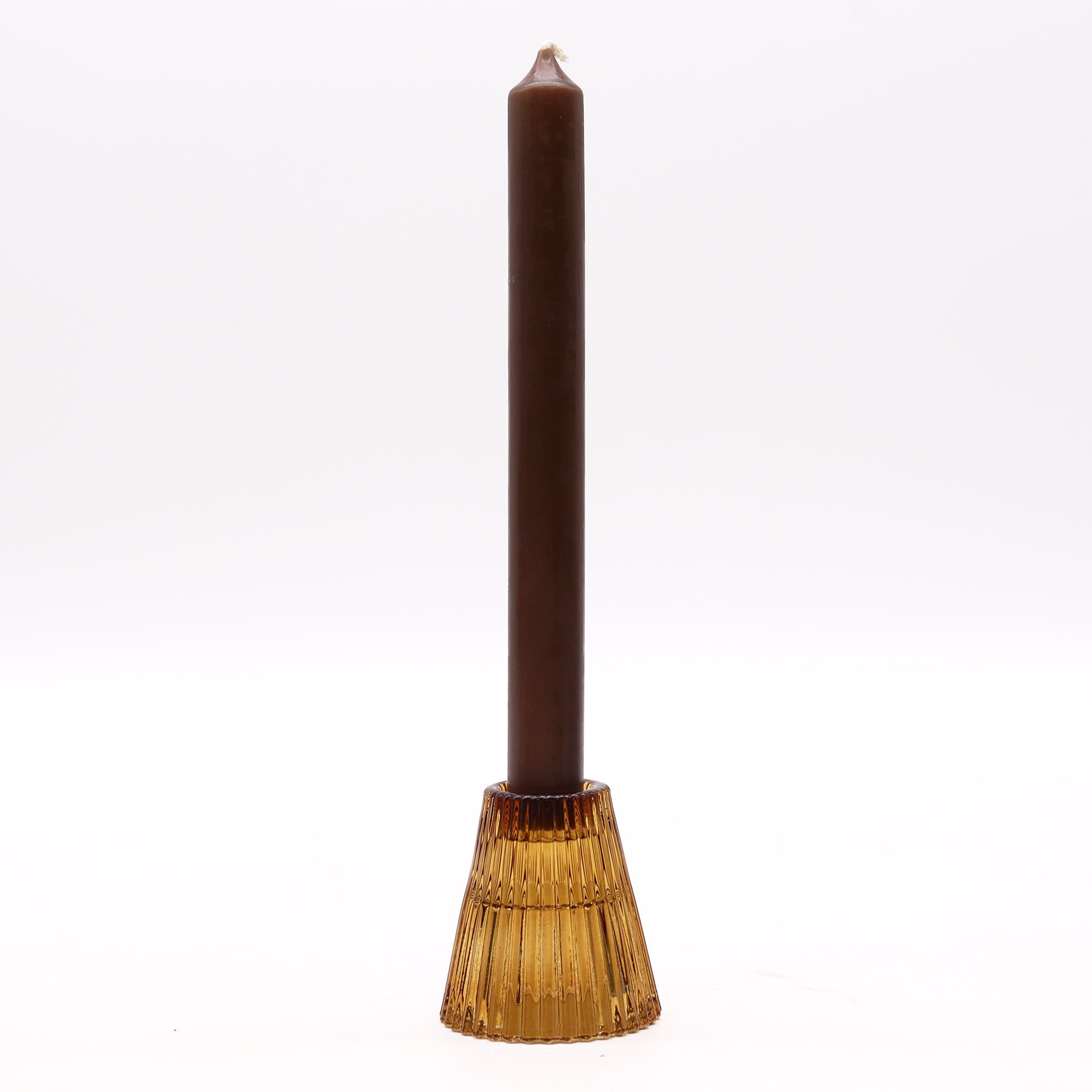 Portavelas reversible para cena / vela de té - Ámbar antiguo - Imagen 3