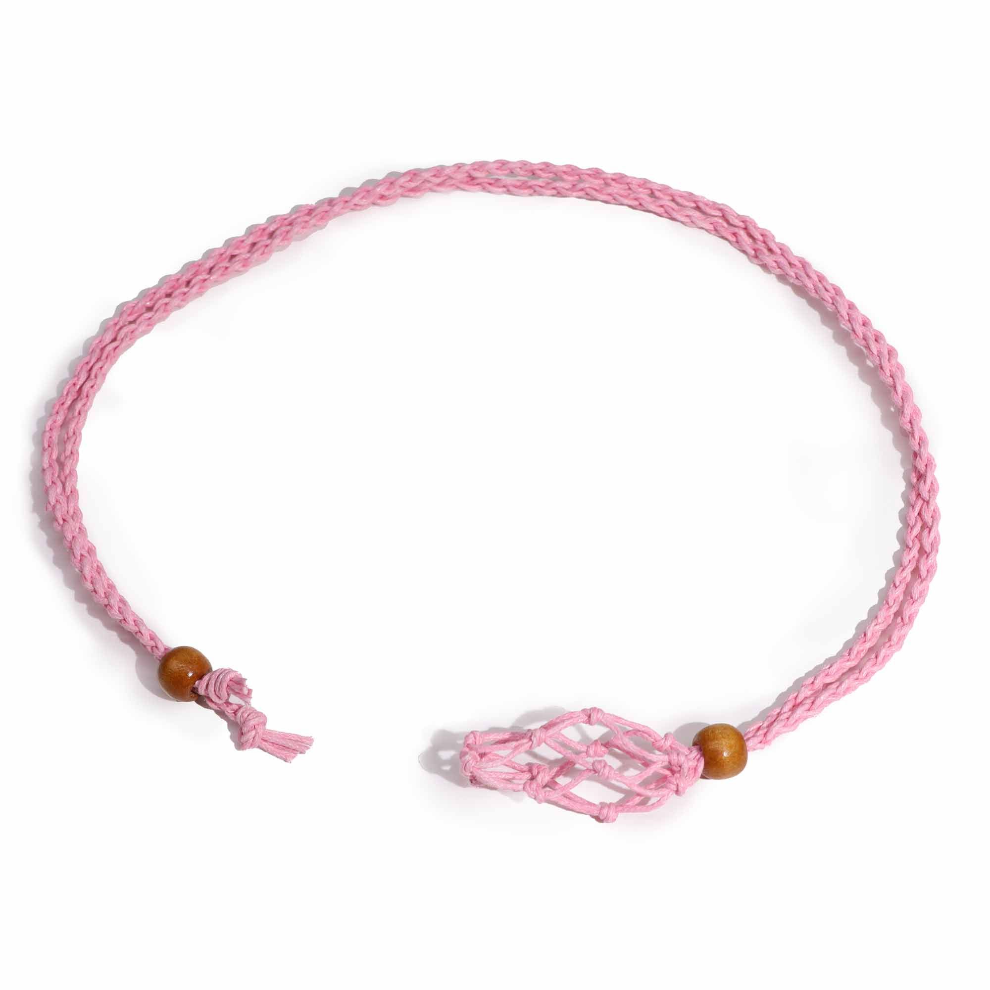 Cordones para Collar de Pieras Preciosas 45 cm - Rosa - Imagen 5