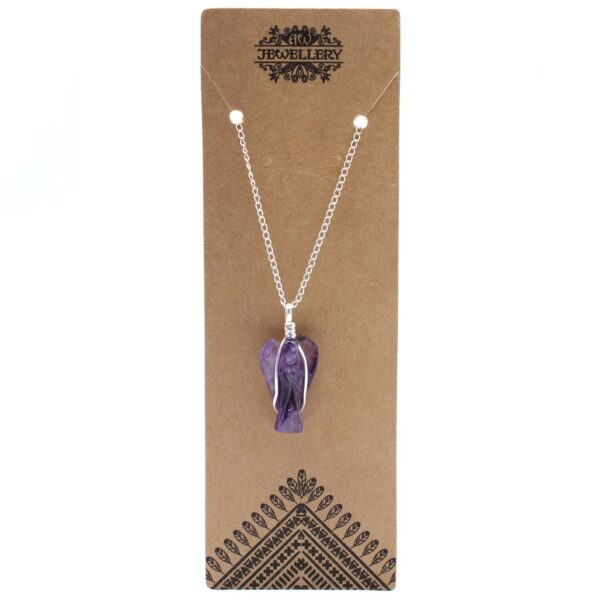 Colgante de Ángel de la Guarda de Piedras Preciosas - Amatista - Imagen 6