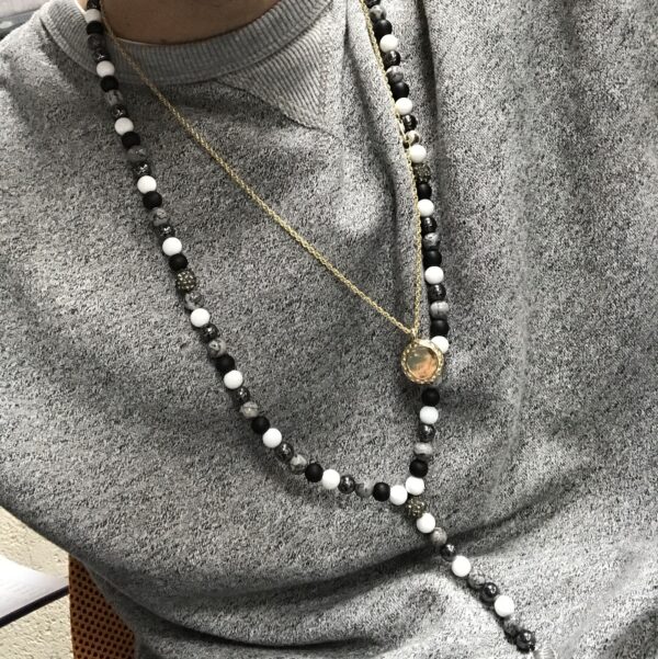  Ala de angel / collar de piedras preciosas - Imagen 3