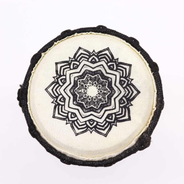 Tambor Djembe hecho a mano con tapa ancha - 15 cm - Imagen 4