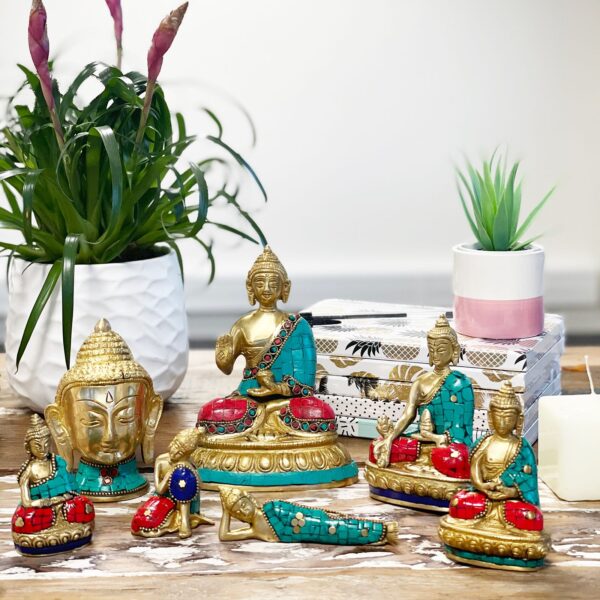 Figura de Buda de Latón - Bendición - 7.5cm - Imagen 3