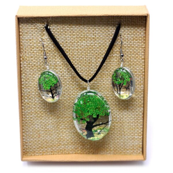Flores Prensadas - Arbol De La Vida - Verde - Imagen 5