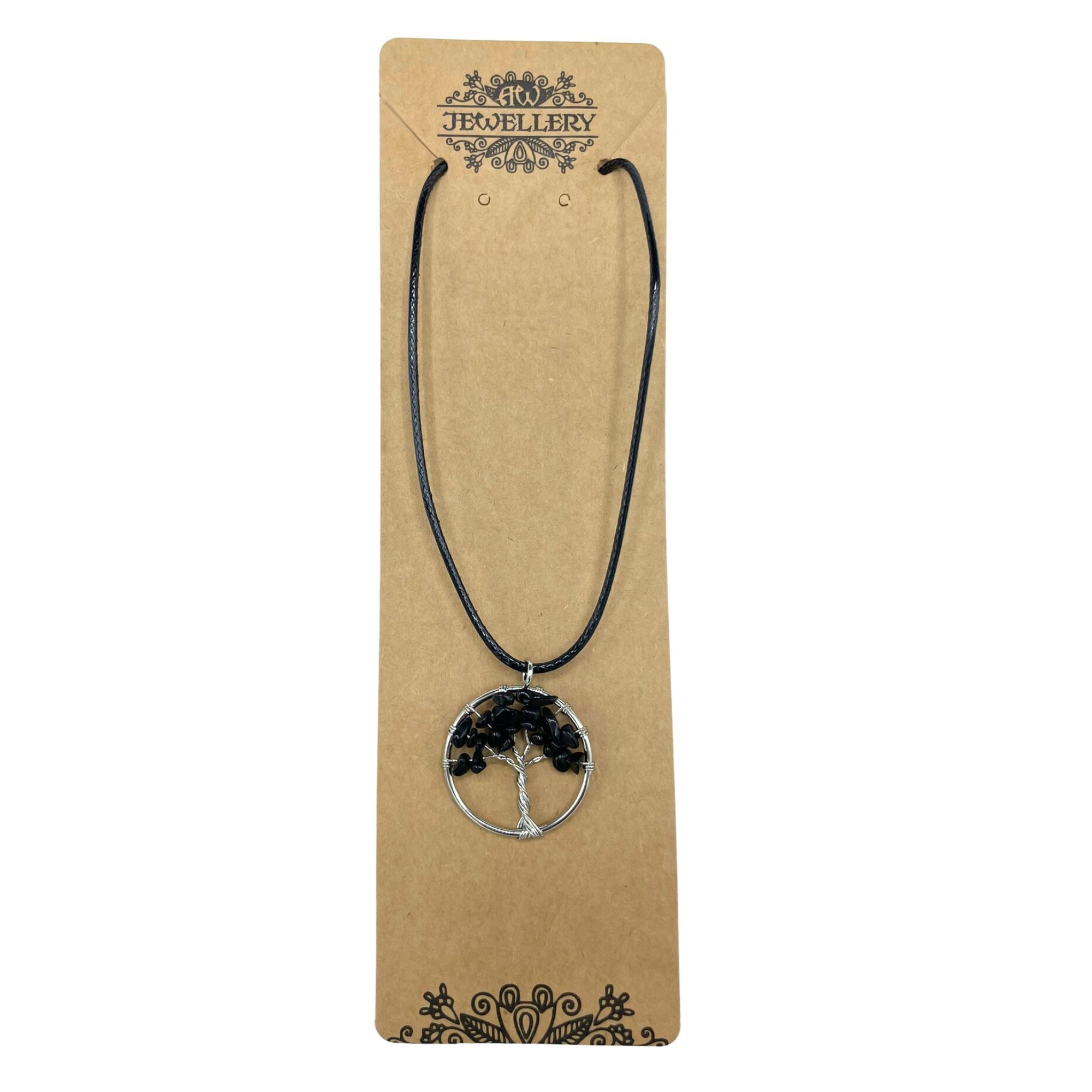 Colgante Árbol de la Vida - Ágata Negra - Imagen 6