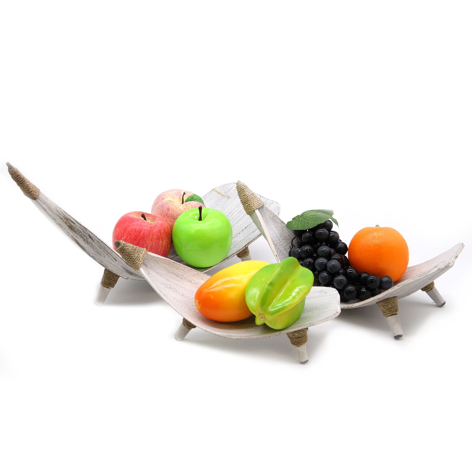 Juego de fruteros de hoja de coco - Blandeado - Imagen 3