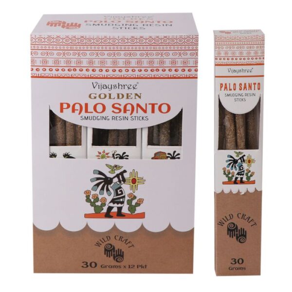 Varillas de resina para difuminar Palo Santo dorado de 30 g (6 unidades) - Imagen 3