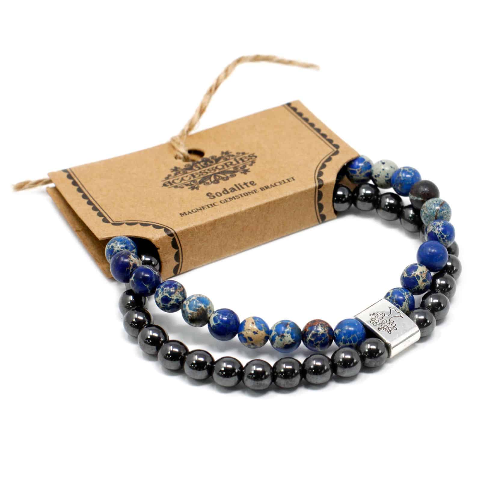Pulsera de Piedras Preciosas Magnéticas - Sodalite - Imagen 2