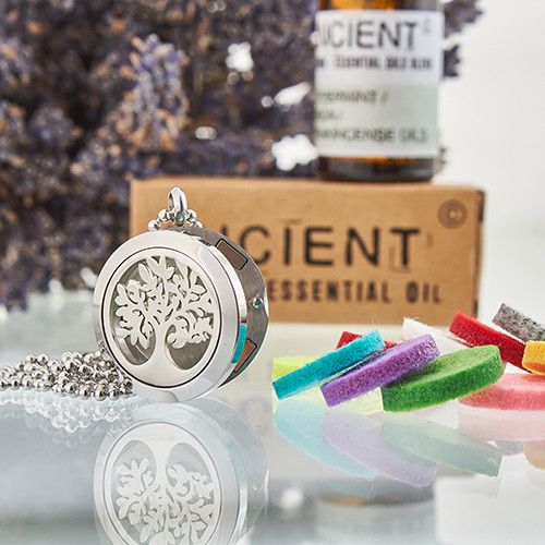 Collar difusor de aromaterapia 25mm - Árbol de la vida - Imagen 2