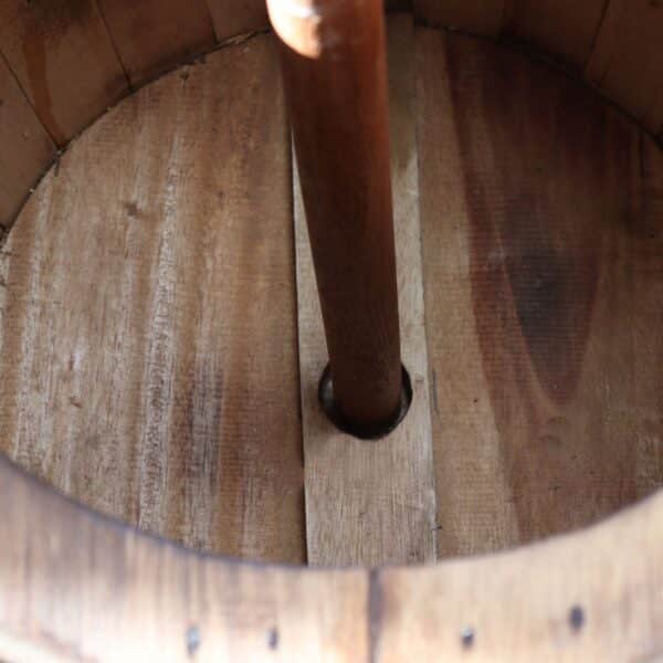 Taburete de barril de cerveza y soporte para sombrilla - Natural - Imagen 7