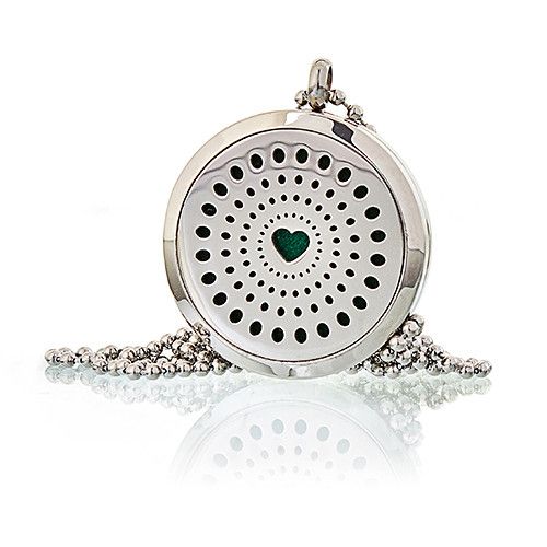 Collar difusor de aromaterapia 30mm - Corazon de diamantes - Imagen 2