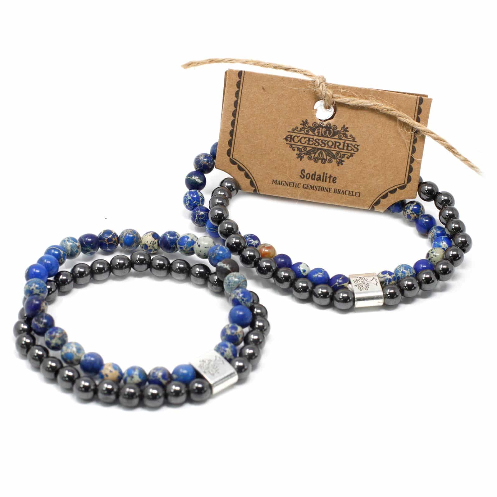 Pulsera de Piedras Preciosas Magnéticas - Sodalite - Imagen 3