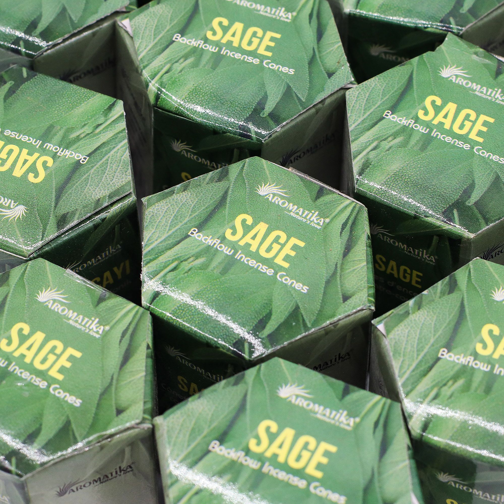 Paquete de 10 Inciensos Masala Backflow - Salvia - Imagen 6