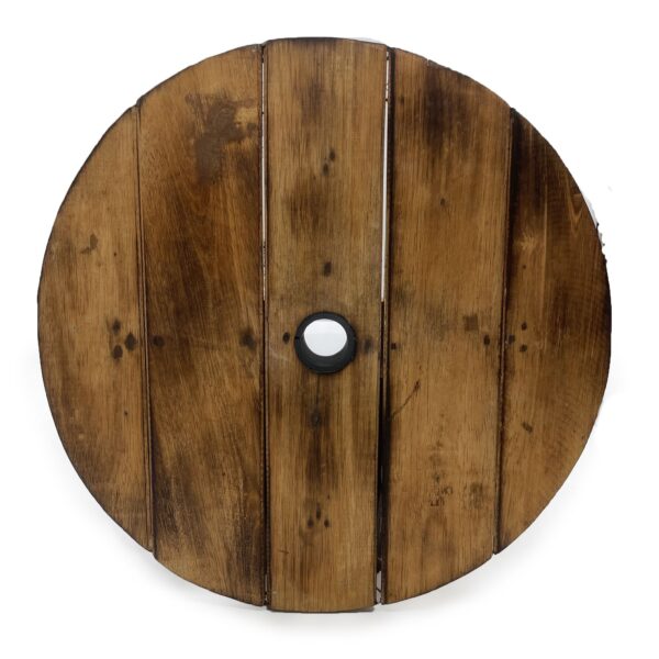 Taburete de barril de cerveza y soporte para sombrilla - Natural - Imagen 8