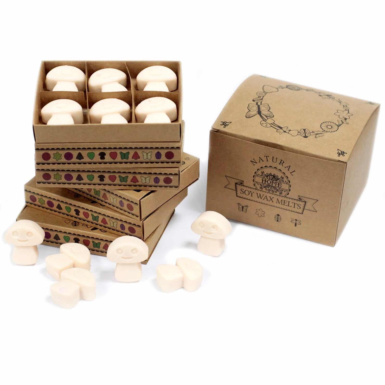 Caja de 6 ceras de Soja - Nuez moscada y vainilla - Imagen 2