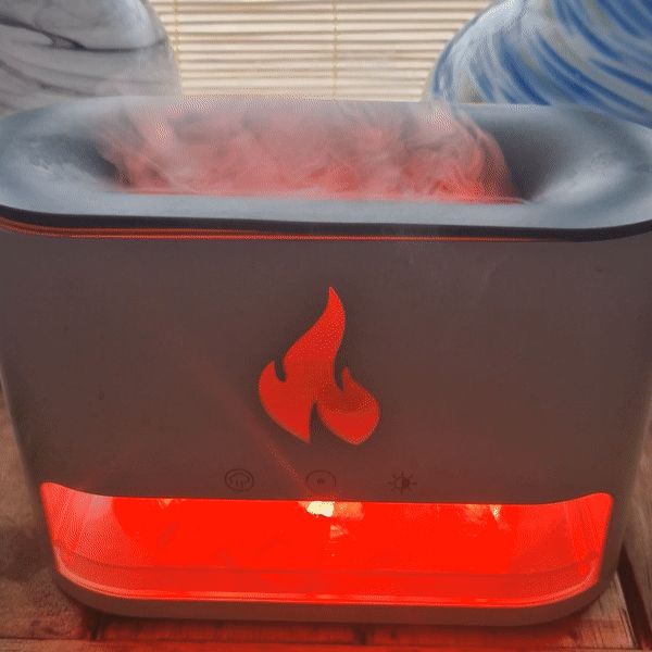 Difusor de Aroma Blaze - Cámara de Sal del Himalaya - USB-C - Efecto Llama (Sal incluida) - Imagen 7