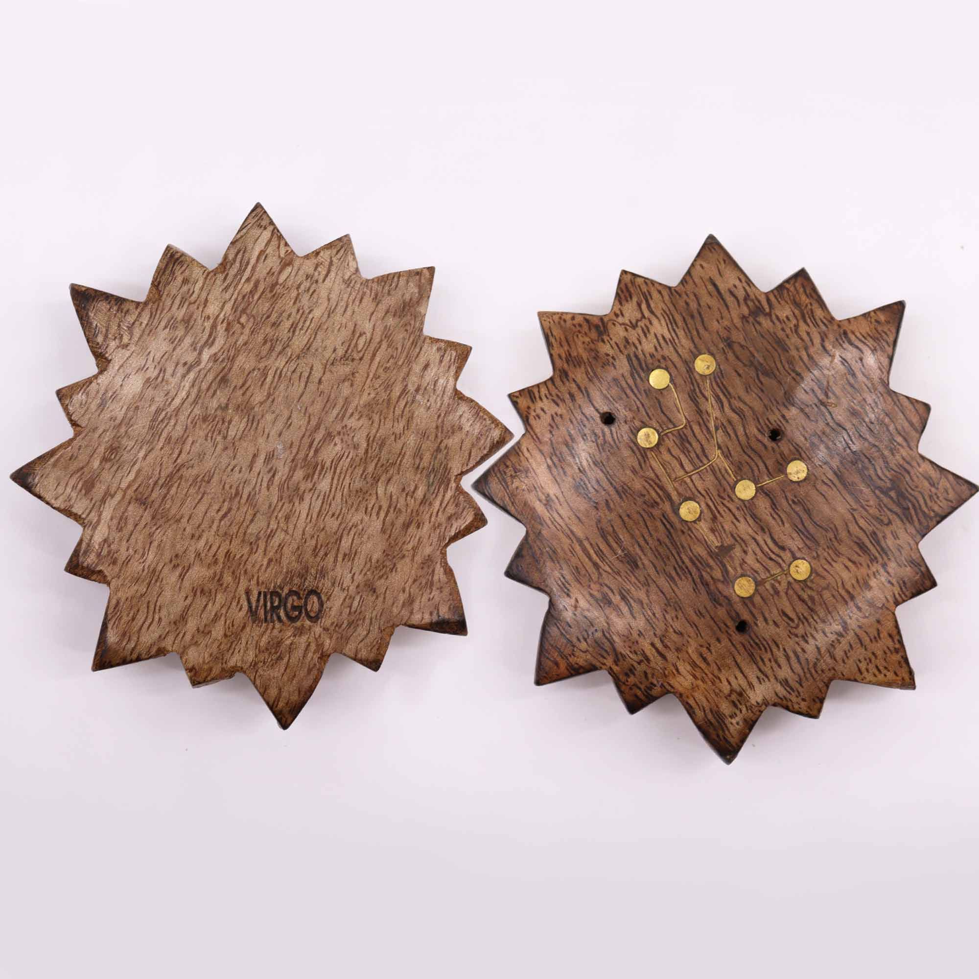 Quemador de incienso con signos del zodíaco de latón grabado - Sol - Imagen 11