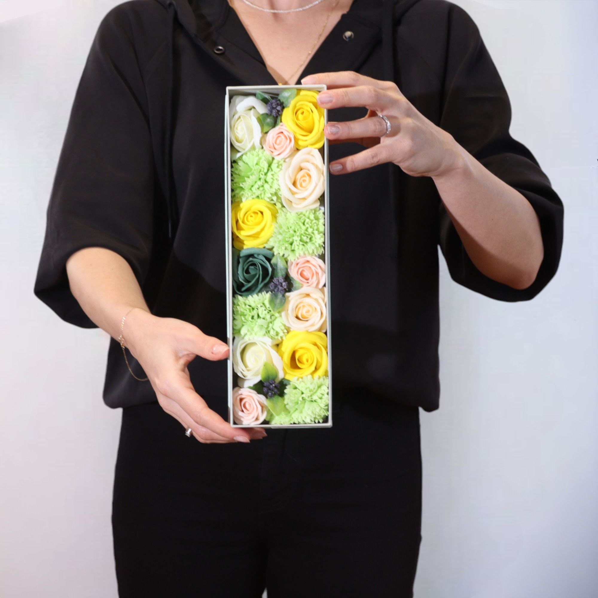 Caja Larga - Celibraciones de Primavera - Amarillo y Verdes - Imagen 5