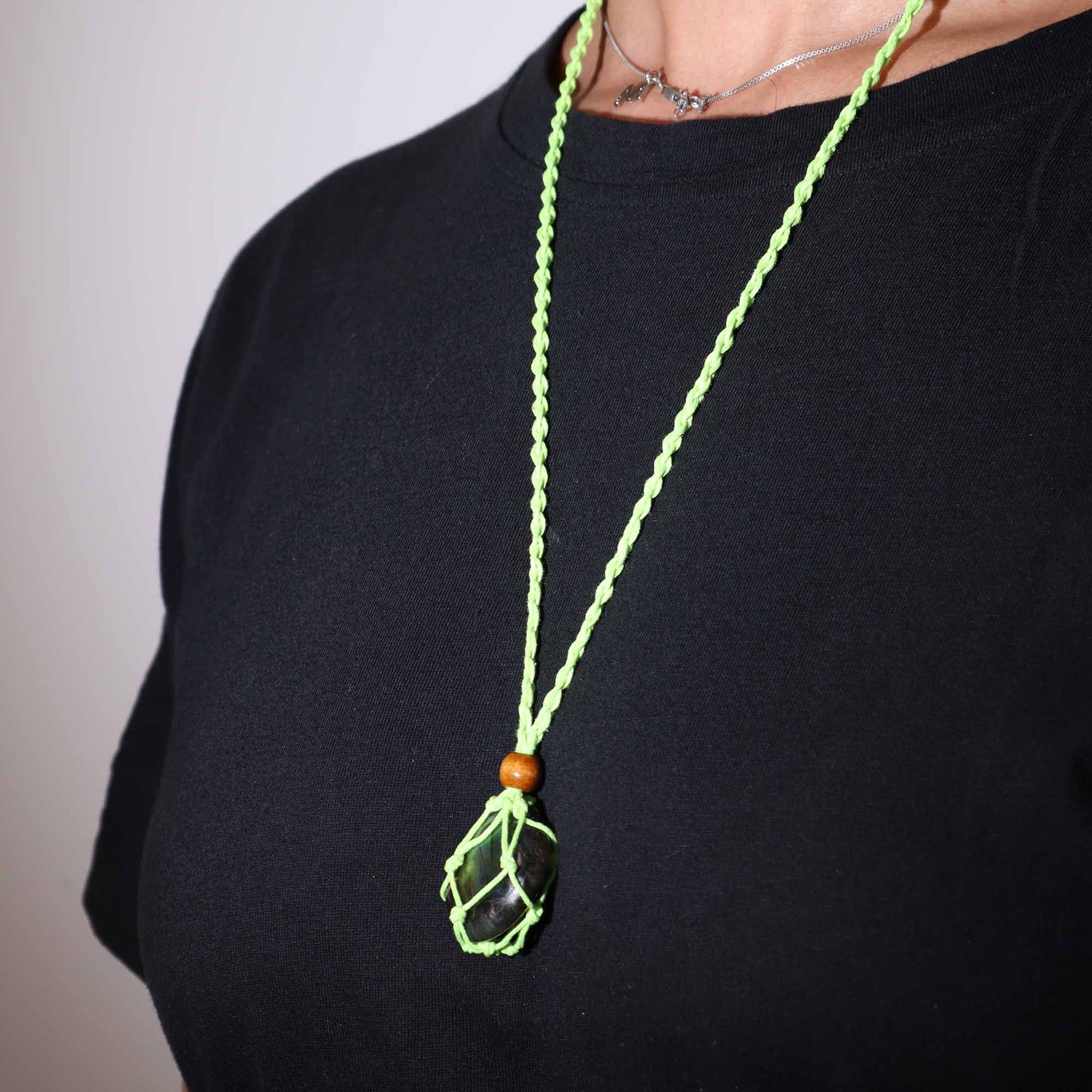 Cordones para Collar de Pieras Preciosas 45 cm - Verde - Imagen 5