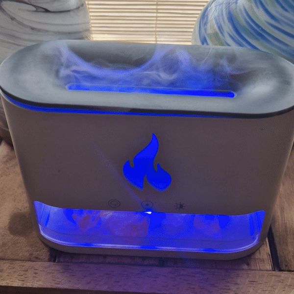 Difusor de Aroma Blaze - Cámara de Sal del Himalaya - USB-C - Efecto Llama (Sal incluida) - Imagen 8