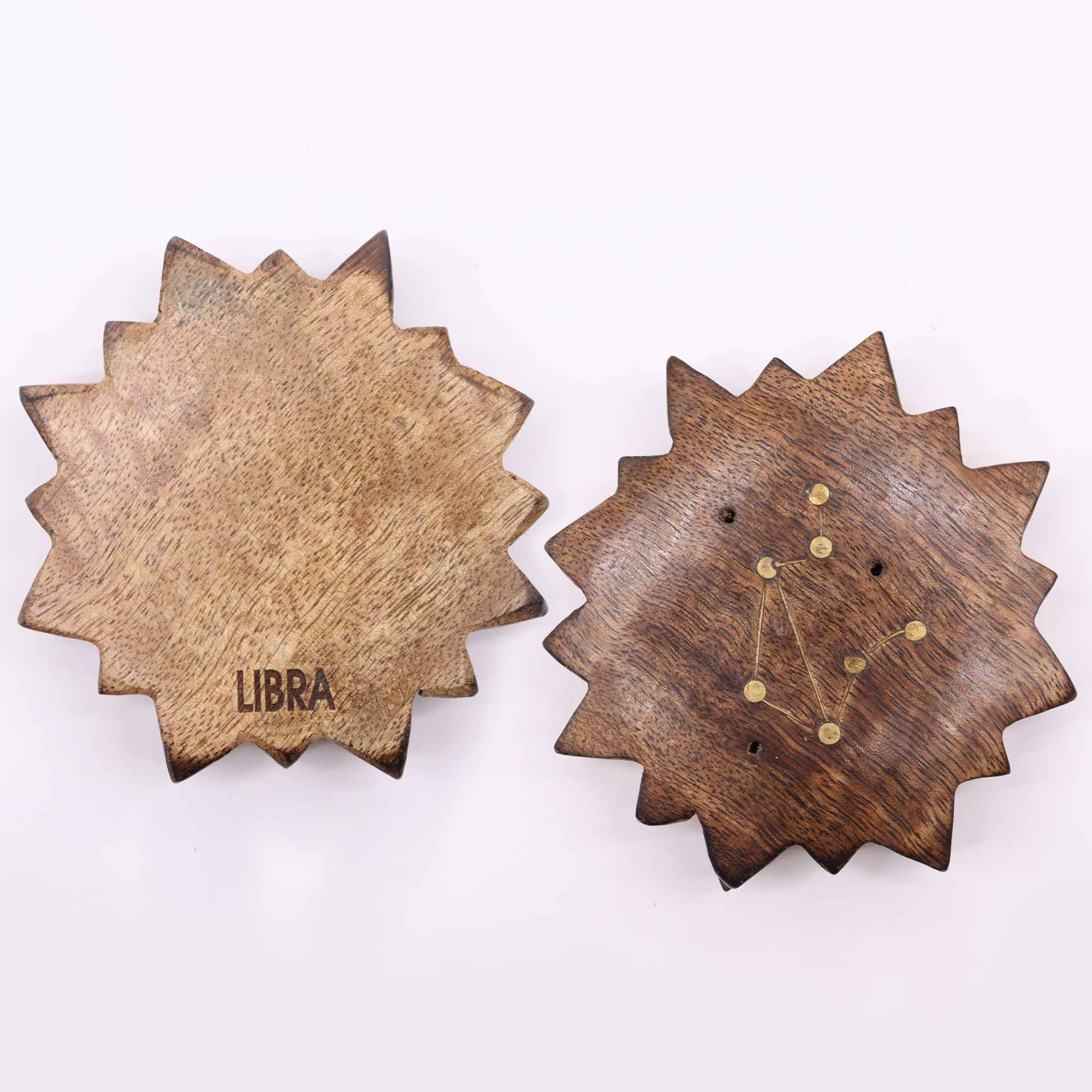 Quemador de incienso con signos del zodíaco de latón grabado - Sol - Imagen 12