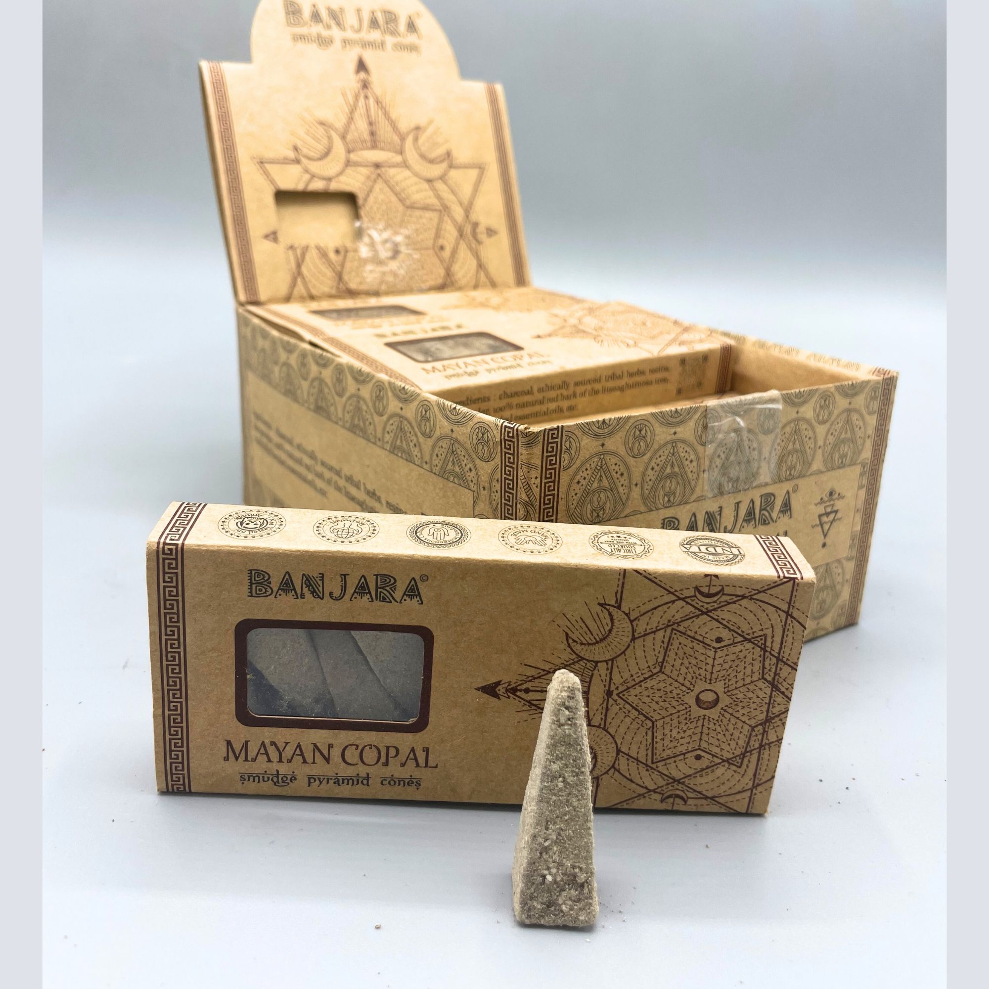 Conos piramidales Banjara Smudge - Copal maya - Imagen 8