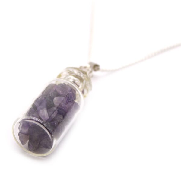 Collar de Piedras Preciosas Embotelladas - Amatista - Imagen 2