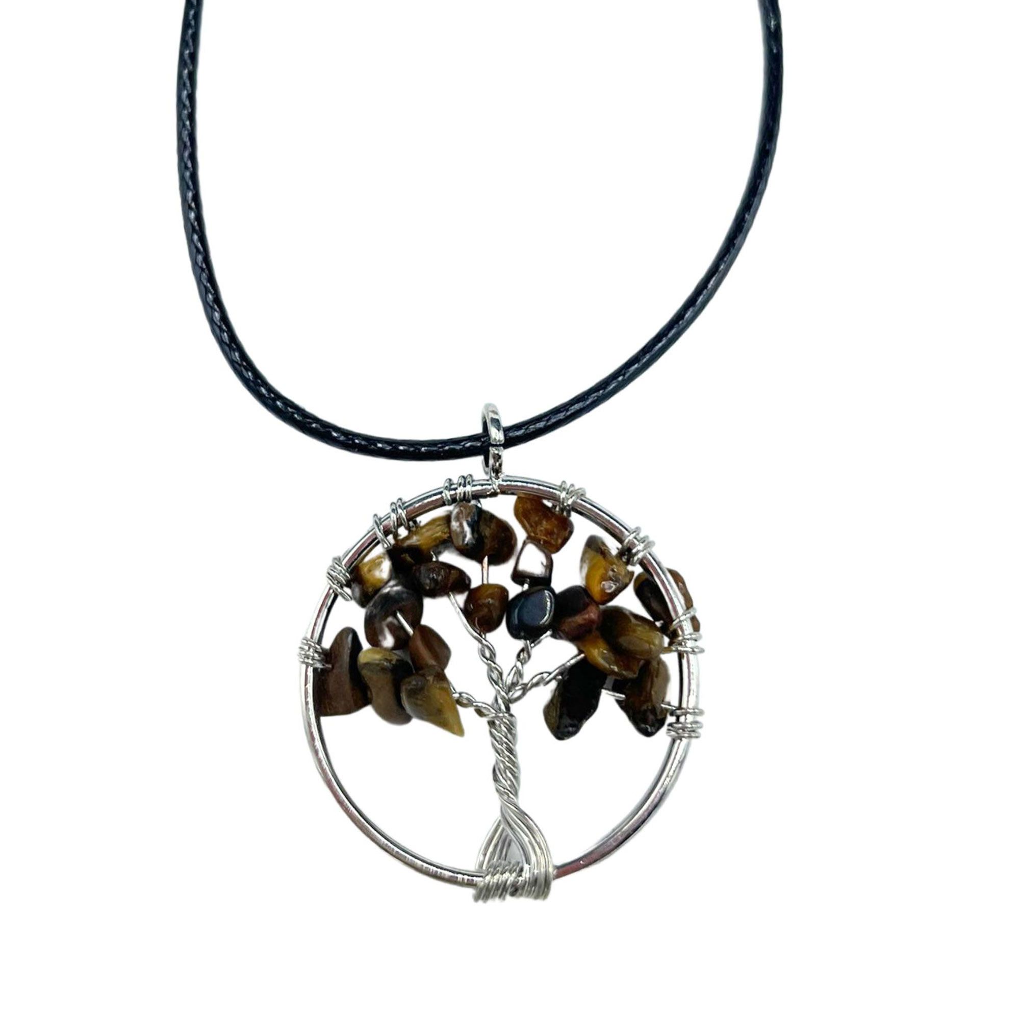 Colgante Árbol de la Vida - Ojo de Tigre - Imagen 2