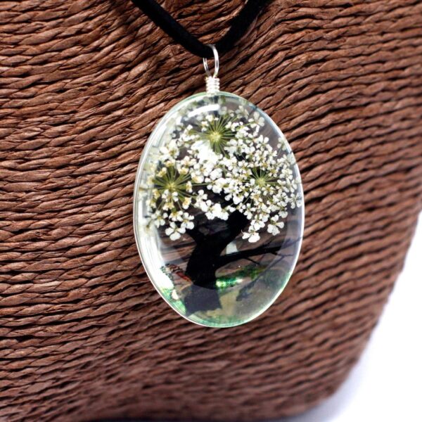 Flores Prensadas - Arbol De La Vida - Blanco - Imagen 3