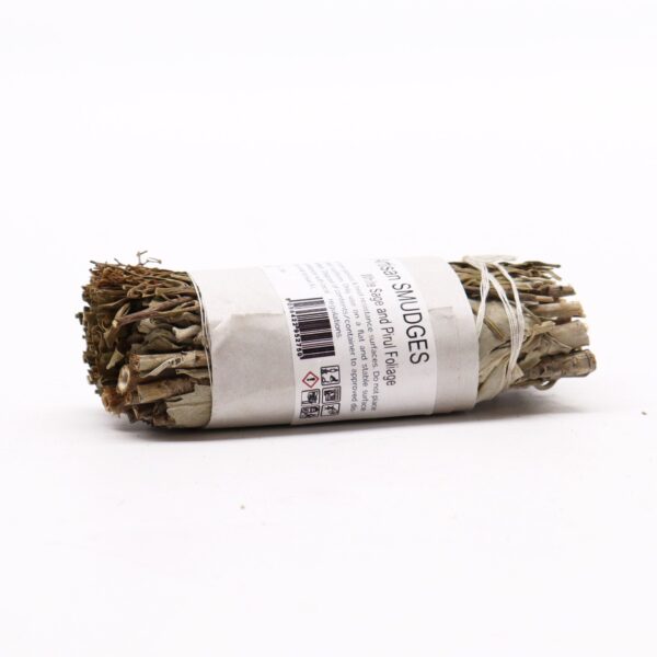 Atado de Hierba - Salvia Blanca y Follaje de Pirul - Imagen 2