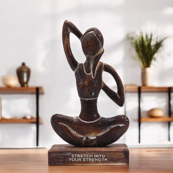 Yoga Mujer de Madera - Antigua - Estira tu Fuerza - Imagen 3