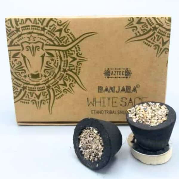 Caja de 6 copas de Resina Banjara - Trigo blanco - Imagen 2