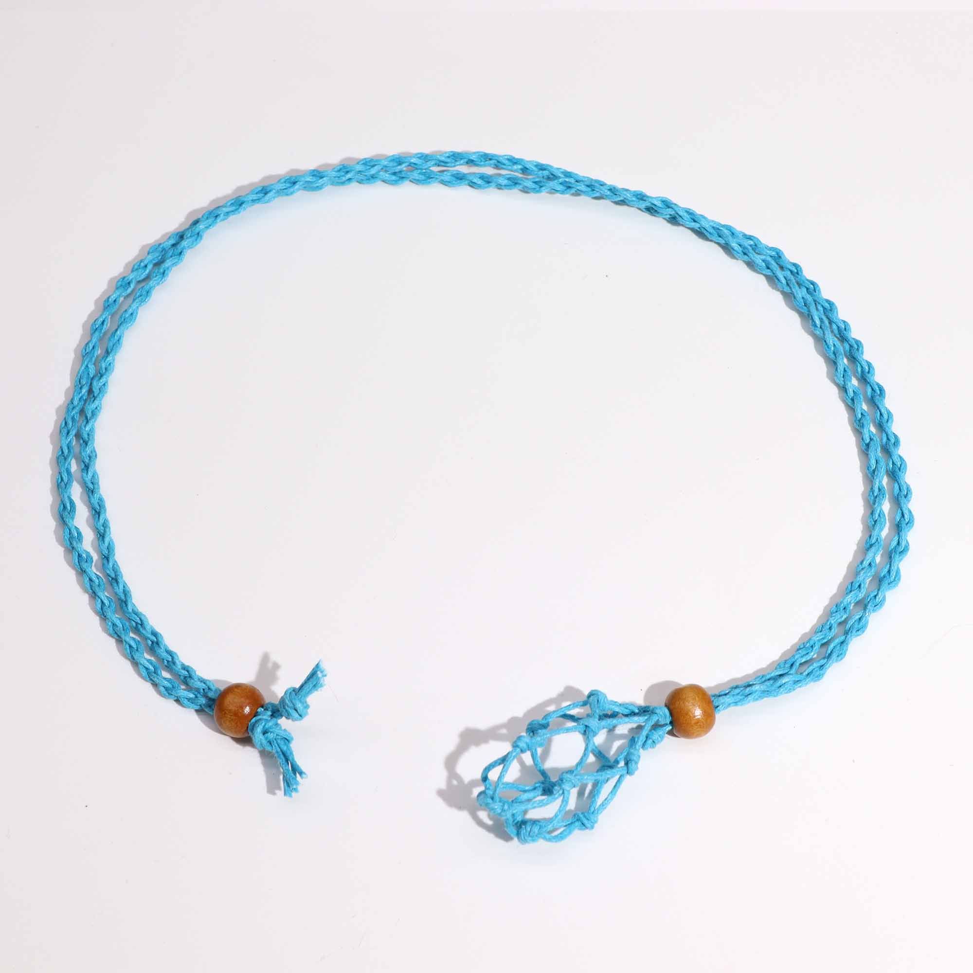 Cordones para Collar de Pieras Preciosas 45 cm - Azul - Imagen 2