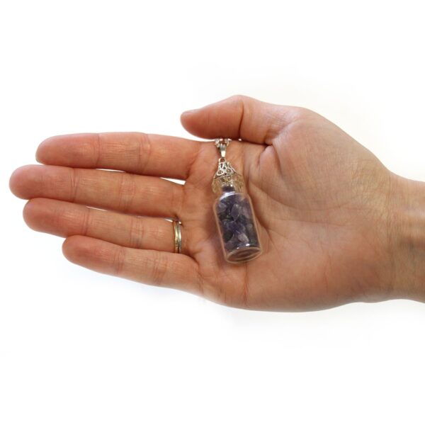 Collar de Piedras Preciosas Embotelladas - Amatista - Imagen 3
