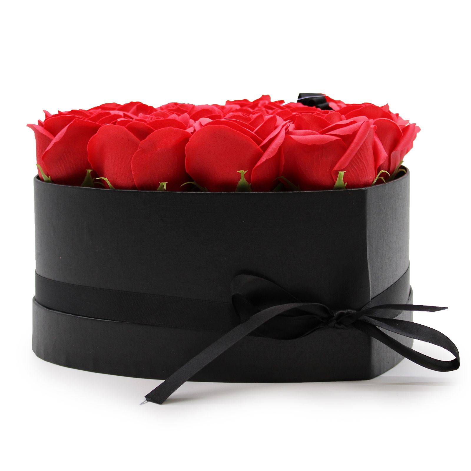 Caja de Regalo - Flor de Jabón  13 Rosas rojo - corazon - Imagen 8