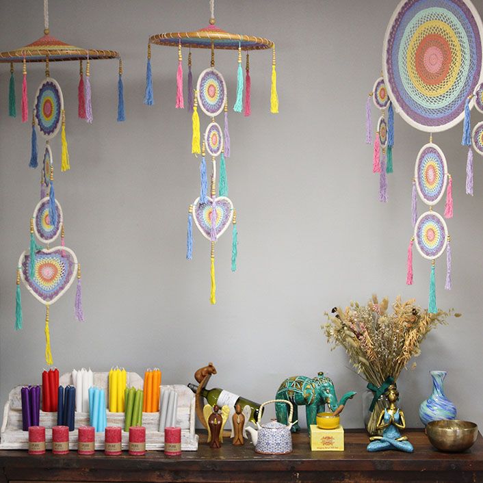 Atrapasueños Extra Grande Drama - Pastel Rainbow - Imagen 6