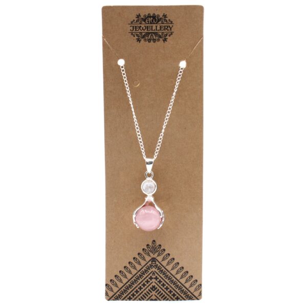 Colgante de Manos Curativas de Piedras Preciosas - Cuarzo Rosa - Imagen 5
