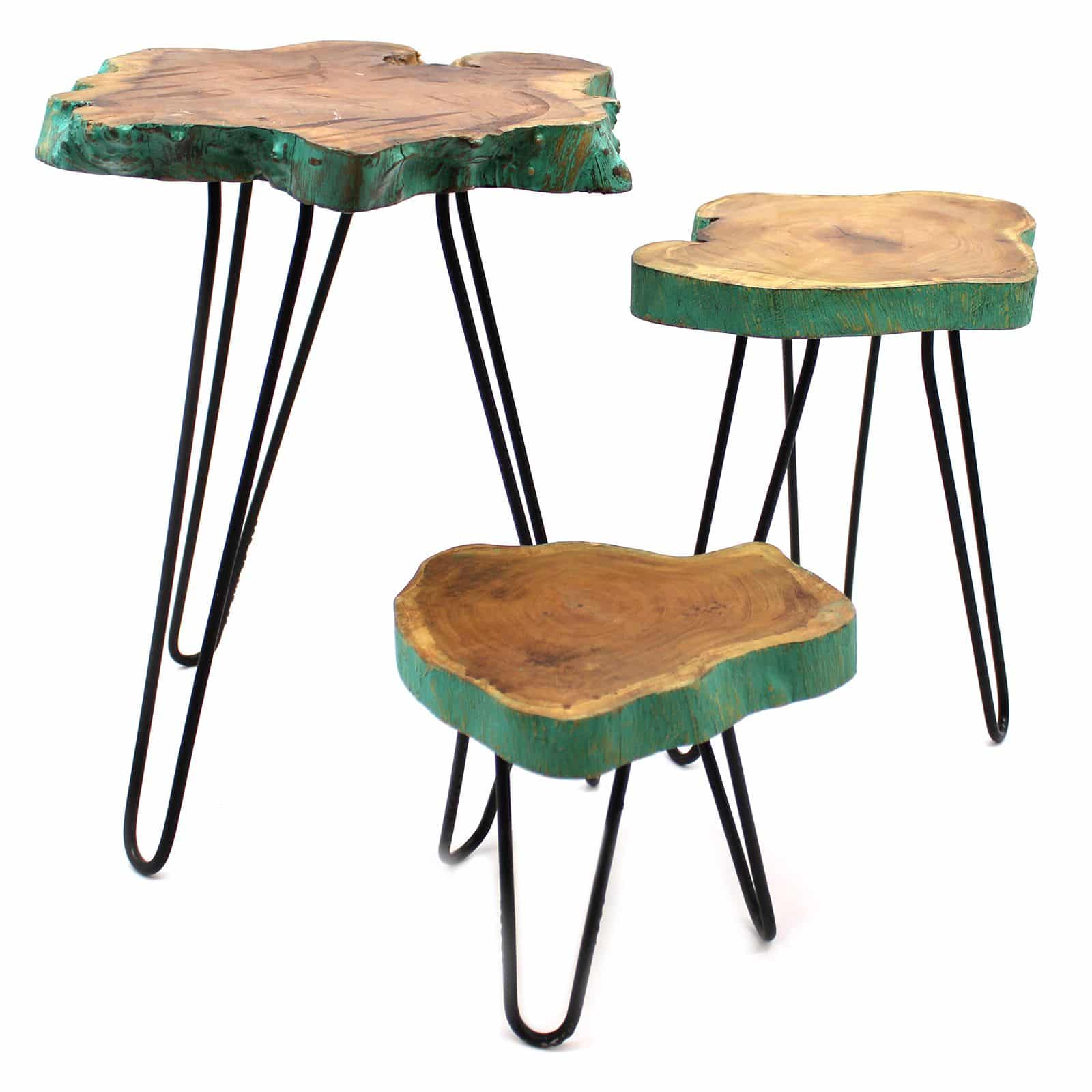 Juego de 3 maceteros de madera Gamell - Greenwash - Imagen 2
