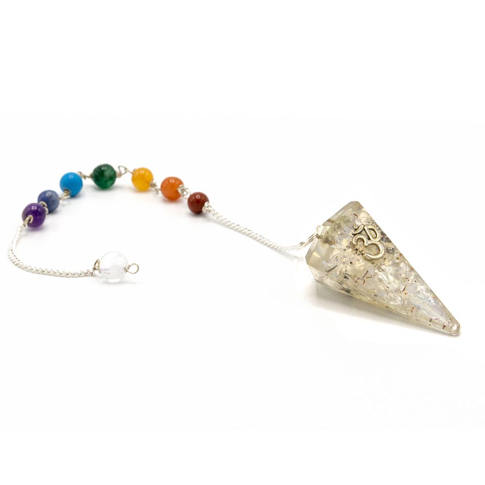 Péndulo de Chakra de Poder de Orgonita - Om - Imagen 3