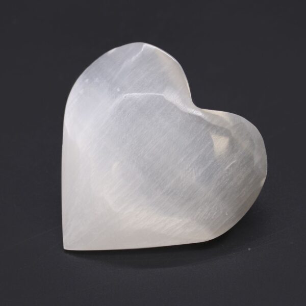 Corazón de selenita - 7-8cm - Imagen 2