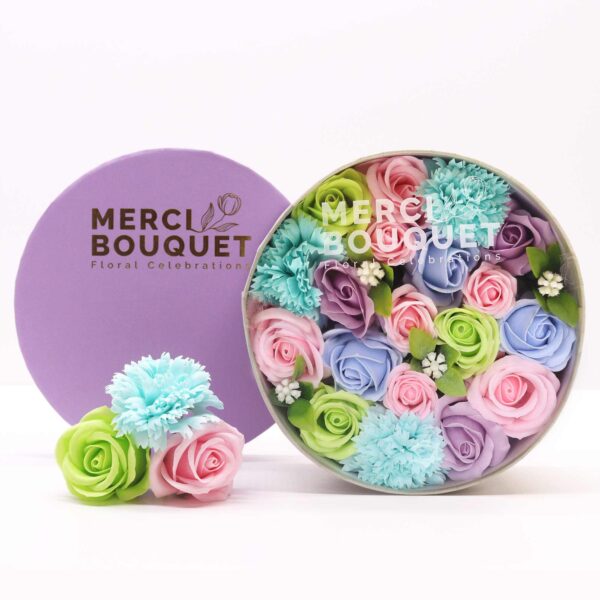 Caja Redonda - Baby Blessings - Azules - Imagen 2