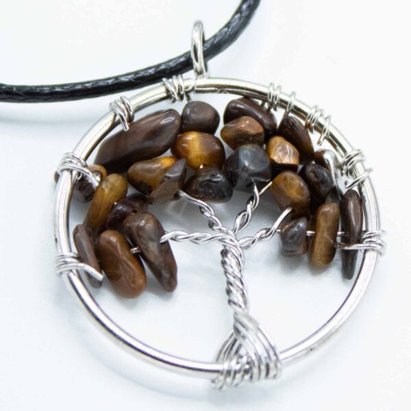 Colgante Árbol de la Vida - Ojo de Tigre - Imagen 5
