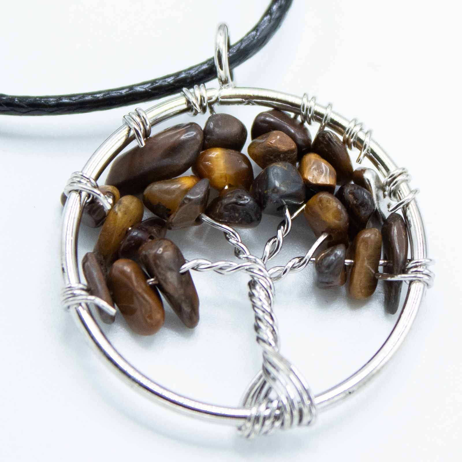 Colgante Árbol de la Vida - Ojo de Tigre - Imagen 5