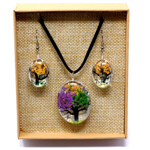 Flores Prensadas - Arbol De La Vida - Colores mezclados - Imagen 5