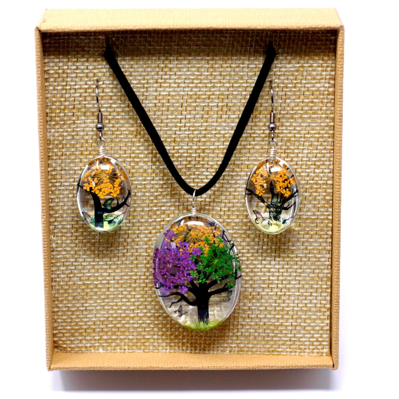 Flores Prensadas - Arbol De La Vida - Colores mezclados - Imagen 5