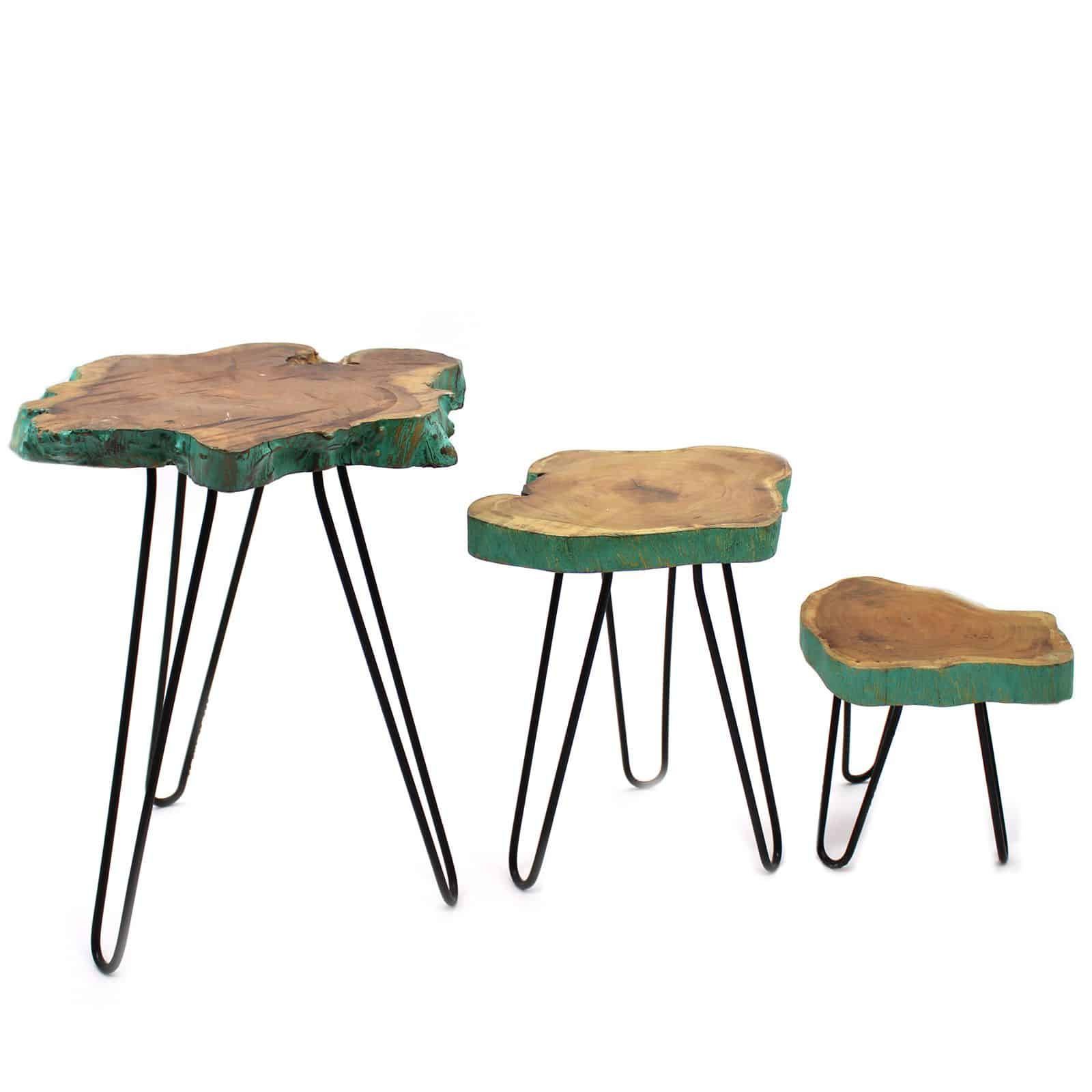 Juego de 3 maceteros de madera Gamell - Greenwash - Imagen 7
