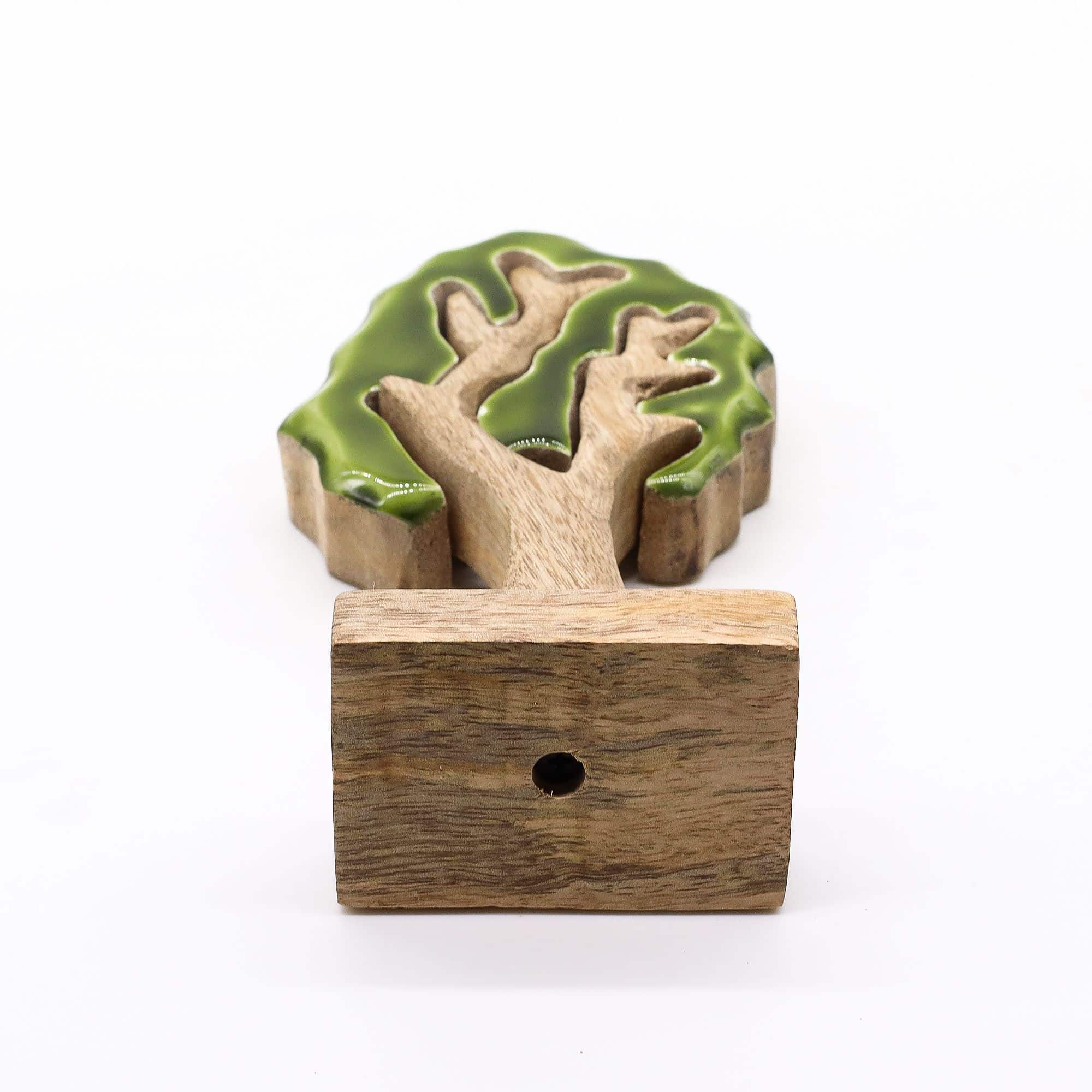 Perdido en el bosque - Decoración de madera 3D de un solo árbol - 20x10cm - Imagen 9