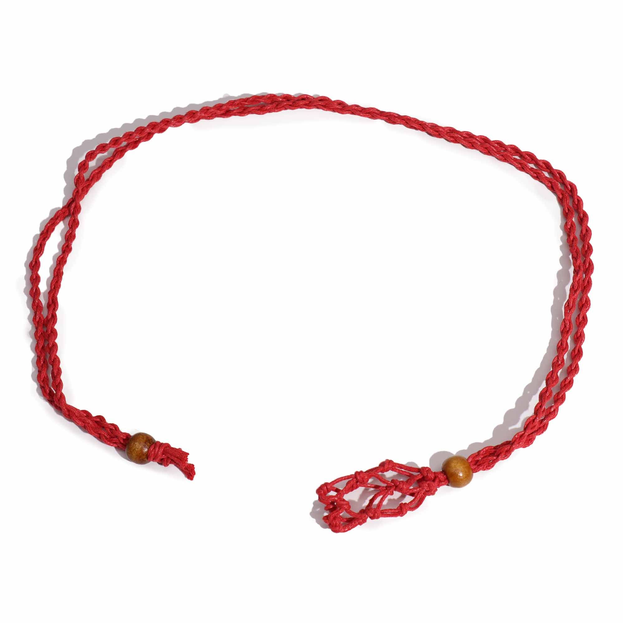 Cordones para Collar de Pieras Preciosas 45 cm - Rojo - Imagen 5