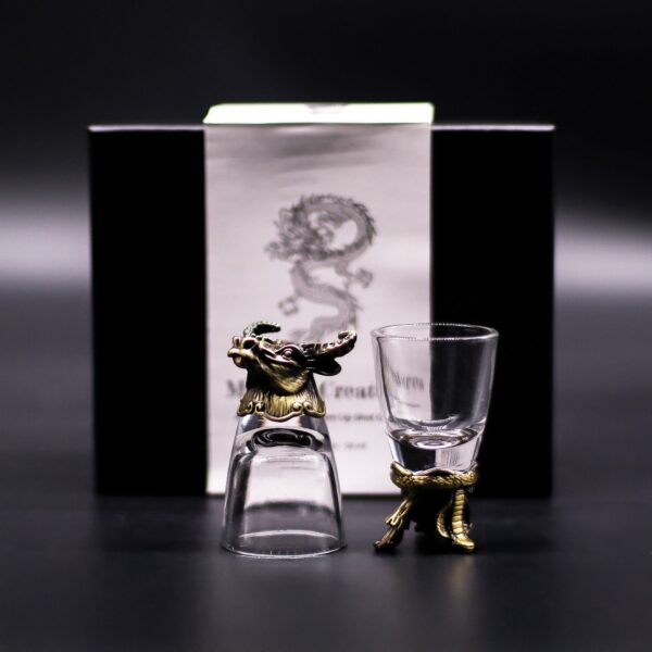 Set de regalo de 6 vasos de chupito (50 ml) - Criaturas Salvajes del Bosque - Bronce antiguo - Imagen 6